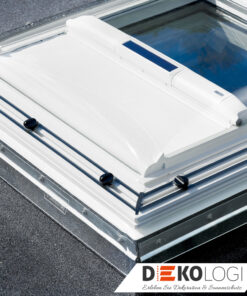 Velux Flachdach Markise Solarbetrieben MSU