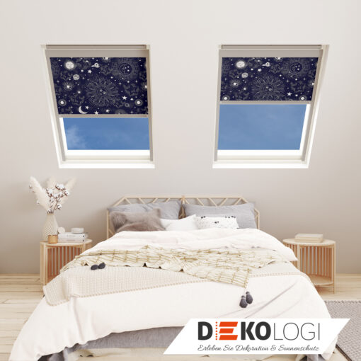 Premium Rollo für Dachfenster, Velux, Roto, Fakro, Rooflite, Dakstra