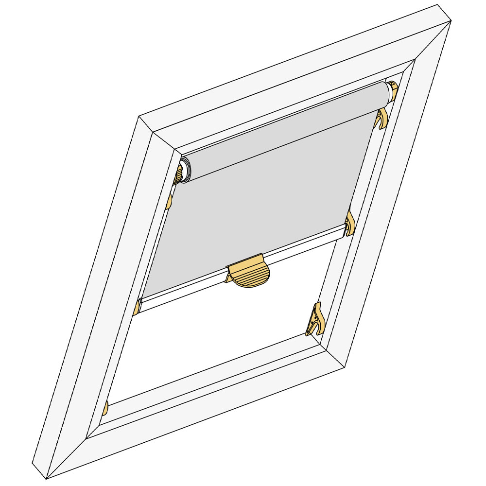 Rollo mit Haltekrallen